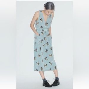 No. 6 Button Back Dress - Cornflower Blue